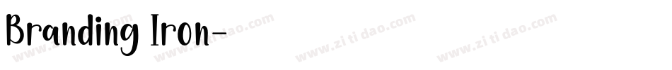 Branding Iron字体转换